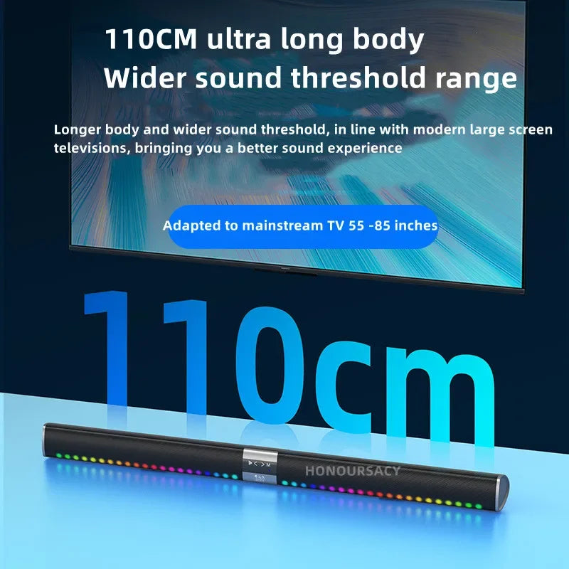 Soundbar Caixa De Som Bluetooth Wireless Bluetooth Speaker with LED Colored Lights TV Projector Home Theater Subwoofer Echo Wall Sound