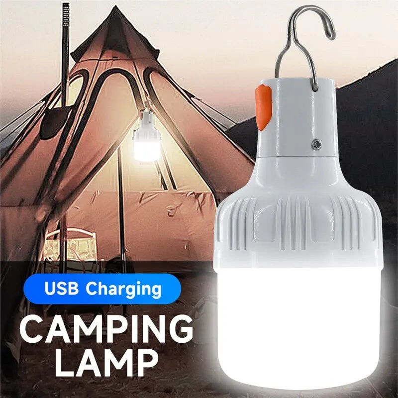 Lâmpadas LED Alto Brilho Luz de Emergência, Luz de Camping, Pesca, Luz Portátil Lanterna