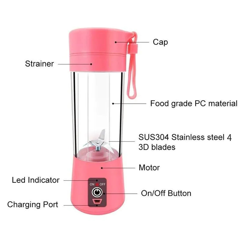 Mini liquidificador portátil misturadores de frutas extratores de frutas multifuncional máquina de fazer suco liquidificador smoothies misturador