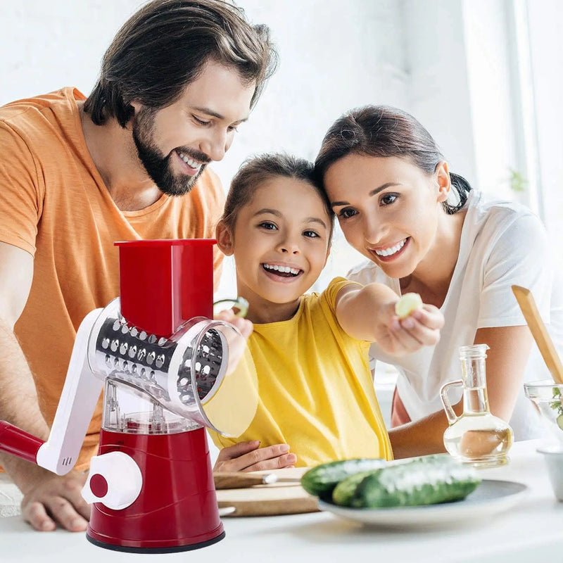 Fatiador / picador de legumes Rolo multifuncional cortador de vegetais por manivela casa cozinha triturador ralador de batata