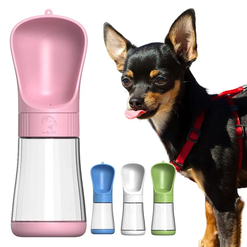 Garrafa de água cão portátil, cães pequenos e grandes, cachorro e gato, viagens ao ar livre, caminhadas bebendo tigelas, pet alimentador, cão suprimentos, 510 ml, 330ml