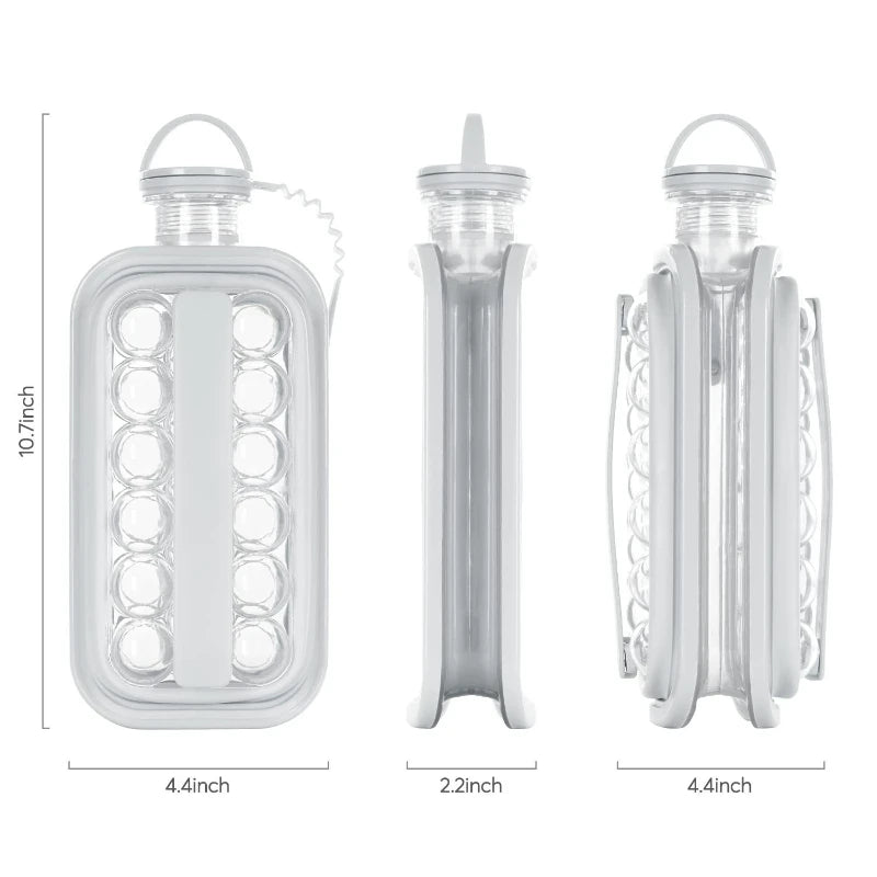 Forma de gelo portátil de silicone