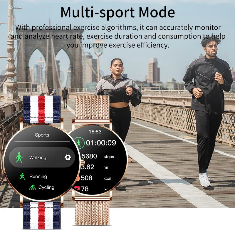 Relógio Smart Watch feminino Fashion Luxury Sport Fitness