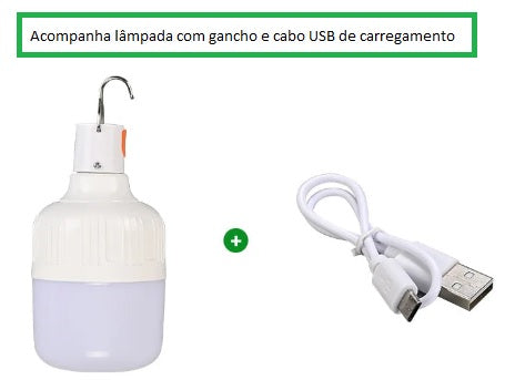 Lâmpadas LED Alto Brilho Luz de Emergência, Luz de Camping, Pesca, Luz Portátil Lanterna